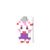 ぽっちゃり猫・みみちゃん 2Dプレート+カラビナ付きケース